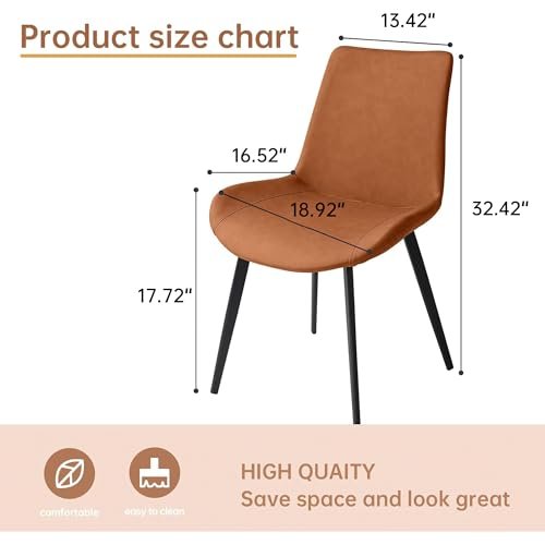 HIPIHOM Modern Dining Chairs Set of 4